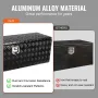 Underbody Truck Box, 60" x 17" x 18" Pickup Storage Box, Heavy Duty Aluminum Diamond Plate Tool Box with Lock and Keys, Waterpro
