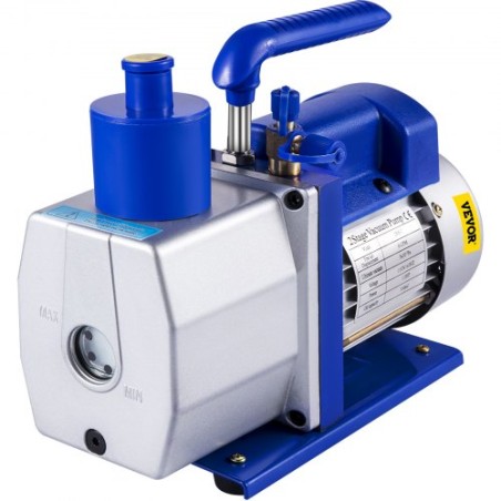 6 CFM 1/2 HP refrigeration vacuum pump,2 Stage Air Vacuum Pump AC Refrigeration Kit,Vacuum Forming Refrigeration Vacuum