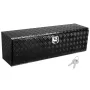 Underbody Truck Box, 60" x 17" x 18" Pickup Storage Box, Heavy Duty Aluminum Diamond Plate Tool Box with Lock and Keys, Waterpro