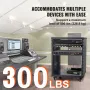 12U AV Rack Stand 226.8 kg Capacity Network Stereo Recording Studio Rack 510x460x700mm