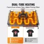8 in 1 Heat Press Machine 38x38 cm 850.5 g Tumbler Press T-Shirts Black+Blue