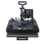 8 in 1 Heat Press Machine 38x38 cm 850.5 g Tumbler Press T-Shirts Black+Blue