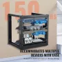 9U Wall Mount Rack 150 lbs/68,04 kg Open Frame Server Network