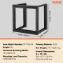 9U Wall Mount Rack 150 lbs/68,04 kg Open Frame Server Network
