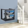 9U Wall Mount Rack 150 lbs/68,04 kg Open Frame Server Network
