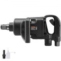 2.5 cm Air Impact Wrench, Up to 3698.45 NÂ·m Reverse Torque Output 2.5 cm Pneumatic Impact Gun Lightweight w/ 2 Handles for