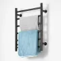 6 Bars Towel Warmer Rack, Wall Mounted Heated Towel Rack for Bathroom, IPX5 Waterpoof Towel Heater Rack with Timer & LED Display