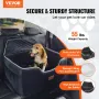 Dog booster bil sæde kæledyr bil sæde til medium stor hund op
