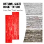 Concrete Stamps Mat, 28 x 12 x 0.6 in, Concrete Texturing Skin Polyurethane Stamp Stone Tile Texture Mat, Slate floor Imprint Se