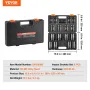 Impact Sockets Set 8pcs 6-Point 2.5 cm Drive Bit Ratchet Tool Kit Case