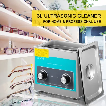 Knob Ultrasonic Cleaner 3L 40kHz Ultrasonic Cleaning Machine Knob Control Sonic Cleaner 304 Stainless Steel Ultrasonic Cleaner M