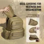 Tactical Range Backpack for 6 Pistols, Gun Backpack with 6 Independent Pistol Bags & 10 Magazines, Pistol Backpack for Outdoor H
