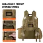 Tactical Range Backpack for 6 Pistols, Gun Backpack with 6 Independent Pistol Bags & 10 Magazines, Pistol Backpack for Outdoor H