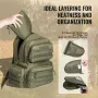 Tactical Range Backpack for 6 Pistols, Gun Backpack with 6 Independent Pistol Bags & 10 Magazines, Pistol Backpack for Outdoor H