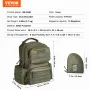 Tactical Range Backpack for 6 Pistols, Gun Backpack with 6 Independent Pistol Bags & 10 Magazines, Pistol Backpack for Outdoor H