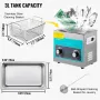 Knob Ultrasonic Cleaner 3L 40KHz Ultrasonic Cleaning Machine