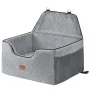 Dog Booster Car Seat Pet Car Seat for Medium Large Dog up to 55 lbs Gray