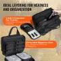 Range Bag for 2 Pistols, Tactical Gun Bag with 2 Built-in Removable Pistol Bags & 6 Detachable Magazines, Gun Range Bag for Outd
