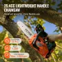 25.4CC 30.5 cm Gasoline Chainsaw Powered Wood Cutting Engine Gas Chain Saw