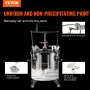 Spray Paint Pressure Pot, 20L/5gal Pressure Pot Tank, 70 psi Adjustale Pressure, Steel Pressure Pot Paint Tank with Casters and 