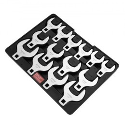 Crowfoot Wrench Set, 1/2" Drive 14-Piece SAE (1-1/16" - 2") Crows Foot Wrench Set with Storage Tray, 40CR Material with Laser