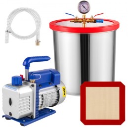 on Vacuum Chamber &1/4hp 3cfm Single Stage Vacuum Pump For Removing Gases