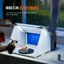 Airbrush Spray Booth, Portable Hobby Airbrush Paint Spray Booth Kit with LED Lights, Exhaust Fan and Exhaust Extension Hose, Air