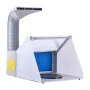 Airbrush Spray Booth, Portable Hobby Airbrush Paint Spray Booth Kit with LED Lights, Exhaust Fan and Exhaust Extension Hose, Air