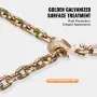 Binderkæde G80 bind trækkæde med to kroge 5/16 "X 14,2 '4900 lbs
