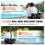 Sand Filter Pump for Above Ground Pools, 350 mm/14 inch, 13,000 L/H, 450W Swimming Pool Pumps System & Filters Combo Set with 6-
