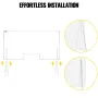 Sneeze Guard for Counter 24"x48" Acrylic Shield for Desk 0.2" Thick Acrylic Board Acrylic Shield for Counter with Transaction Wi