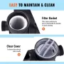 Sand Filter Pump for Above Ground Pools, 400 mm/16-inch, 18,000 L/H, 850W Swimming Pool Pumps System & Filters Combo Set with 6-
