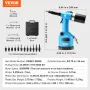 Pneumatisk luftdriveter Heavy Duty Rivet Gun Tool Kit 13