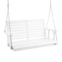 Wooden Porch Swing 4 ft, Patio bench swing for Courtyard & Garden, Upgraded 880 lbs Strong Load Capacity, Heavy Duty Swing