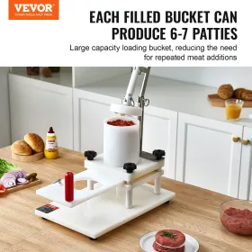 Cial Burger Press Commercial Hamburger Patty Maker 5.1-tommer