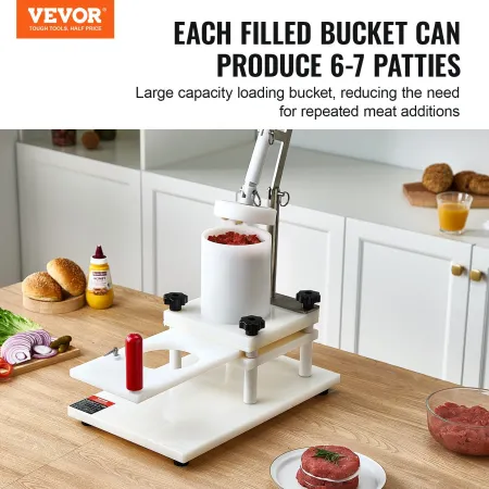 Cial Burger Press Commercial Hamburger Patty Maker 5.1-tommer