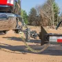 G80 Transport Binder Chain, 3/8" x 2.9' 2-Pack Tow Chain with Clevis Snap Hook, 7100 lbs Safe Working Load, Heavy Duty Logging C