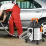 Wet/Dry Shop Vacuum, 20L 6 Peak HP, Stainless Steel Shop Vac with Efficient Suction & Blower, Nozzle, Casters, Portable Shop Vac