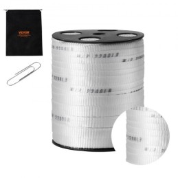 Polyester pull tape, 5/8 "x 318 'muldyr tape fladt reb, 2200 lbf trækkapacitet, trykt webbing -kabeltrækningstape til