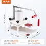 Cial Burger Press Commercial Hamburger Patty Maker 5.1-tommer