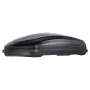 Rooftop Cargo Carrier, 14 Cubic Feet Roof Cargo Box, ABS Hard Shell Roof Box, with Dual-Sided Opening and 2 Reinforced Straps, A