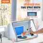Airbrush Spray Booth Dual-Fans Bærbar Hobby Airbrush Paint