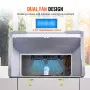 Airbrush Spray Booth, Dual-Fans Portable Hobby Airbrush Paint Spray Booth Kit with LED Lights and Exhaust Extension Hose, Airbru