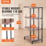4-lags AV Media Stand Højde-justerbar træ Audio-Video Media