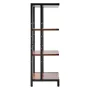 4-Tier AV Media Stand, Corner TV Stand, Height Adjustable Wooden Shelves for DVD Players/Cable Boxes/Games Consoles, Brown