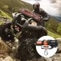 Electric Winch ATV UTV 2041.2 kg Synthetic Rope Waterproof Remote Control
