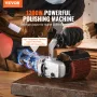 Burnishing Polishing Machine 1200W 6-Speed Electric Metal Polisher 4 Wheel