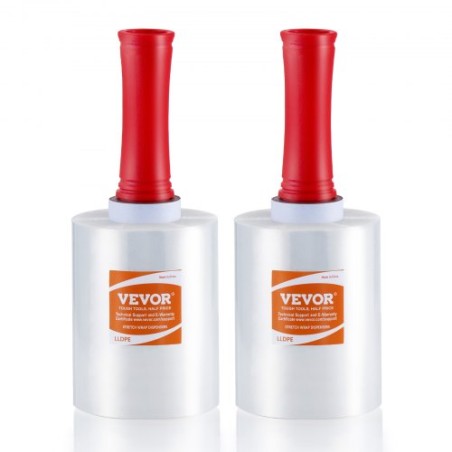 Stretch Film, 5 inches x 1000 feet, 2 Pack, 80 Gauge Industrial Strength Clear Durable Stretch Wrap Roll, Heavy Duty Shrink