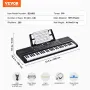 61 Key Digital Keyboard Piano Electric Portable 200 toner 200