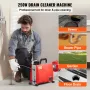 Drain Cleaner Machine 66ft x 5/8 "250W Sloak Snake Augger